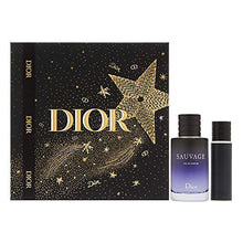 Load image into Gallery viewer, Sauvage by Christian Dior for Men 2 Piece Set Includes: 3.4 oz Eau de Parfum Spray + 0.34 oz Eau de Parfum Travel Spray
