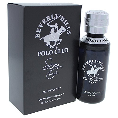 Beverly Hills Polo Club Sexy Eau de Toilette Spray for Men, 3.4 Ounce