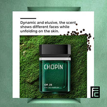 Load image into Gallery viewer, Chopin Op.25 Perfume For Men Eau De Parfum Original Mens Cologne With Rich Black Pepper Lemon Cedar Woodsy Scents Natural Fragrance Jasmine Moss Dry Woods Musk Elemi Cypriol Edt Men Spray - 3.4 Oz
