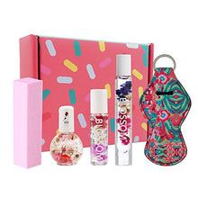Load image into Gallery viewer, Blossom Lip Gloss For Teens with Flower Lip Gloss, Honey and Jasmin Perfume for Teenage Girls, Rose Nail Cuticle Oil and Nail File-Great Holiday Lip Gloss Set For Teens
