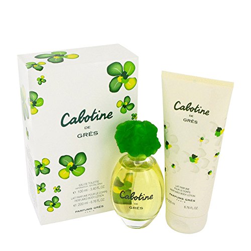 Parfums Gres Cabotine Gift Set - 3.4 oz Eau De Toilette Spray + 6.7 oz Body Lotion For Women