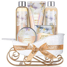 Load image into Gallery viewer, Bath and Body Set - Body &amp; Earth Women Gifts Spa Set with Jasmine &amp; Honey Scent, Includes Bubble Bath, Shower Gel, Body Lotion and Hand Cream. Perfect Valentine&#39;s Day Gift Basket for Women
