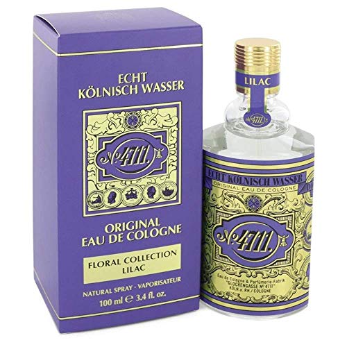 4711 Lilac by 4711 Eau De Cologne Spray (Unisex) 3.4 oz