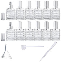 Load image into Gallery viewer, YU FENG 12pcs Glass Perfume Atomizer Spray Bottles Empty Refillable with Funnels Pipettes Dispensers for Essential Oil
