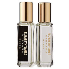 Load image into Gallery viewer, Elizabeth and James Nirvana Perfume Black &amp; White Rollerball Duo New
