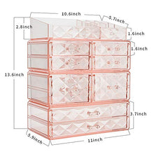 Load image into Gallery viewer, Makeup Organizer Acrylic Cosmetic Storage Drawers and Jewelry Display Box (8 drawer)
