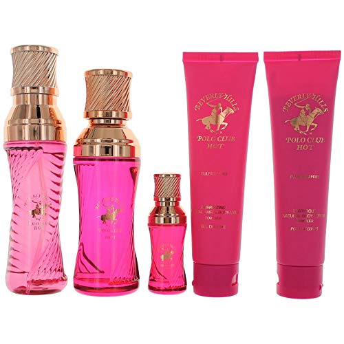 Beverly Hills Polo Club Hot Perfume 5 Piece Gift Set women