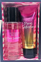Load image into Gallery viewer, Victoria&#39;s Secret Gift Set Love Spell - Aqua Kiss - Pure Seduction Fragrance Mist And Lotion
