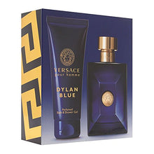 Load image into Gallery viewer, Versace Dylan Blue 2 Piece Gift Set For Men (3.4 Eau Di Toilette Spray/3.4 Eau Di Perfume Spray Bath &amp; Shower Gel)
