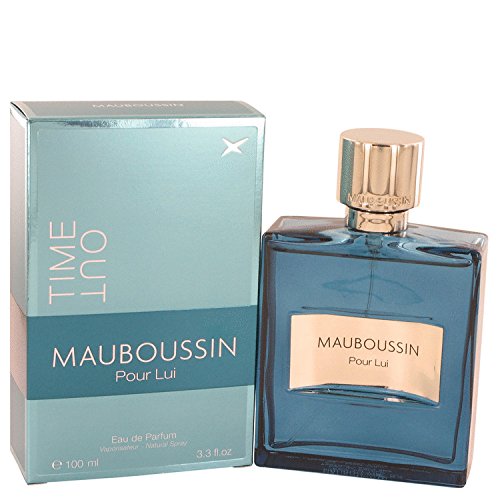 3.4 oz Eau De Parfum Spray Mauboussin Pour Lui Time Out Cologne By Mauboussin Eau De Parfum Spray Cologne for Men %charming%