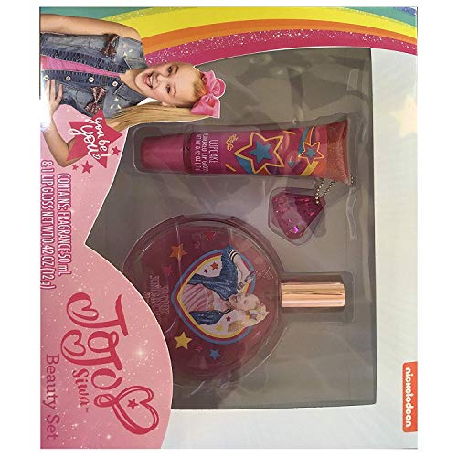 Jojo Siwa Beauty Gift Box with Strawberry Perfume & Cupcake Lip Gloss In Tube For Girls