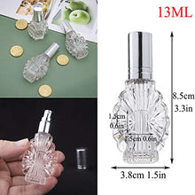 Load image into Gallery viewer, YU FENG 12pcs Empty Engraved Glass Perfume Atomizer Bottles with Funnels Pipettes Dispensers,Refillable Spray Perfume Bottles
