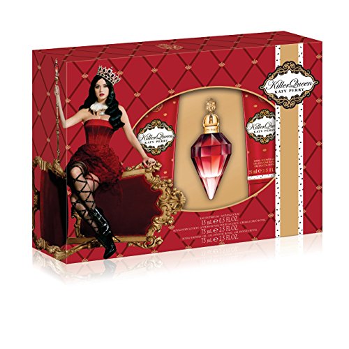 Katy Perry Killer Queen 3 Piece Gift Set (0.5 Ounce Eau De Parfum Plus 2.5 Ounce Shower Gel Plus 2.5 Ounce Body Lotion)