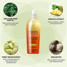 Load image into Gallery viewer, Hempz Hydrating Bath and Body Oil for Women, Sweet Pineapple &amp; Honey Melon - Conditioning Body Moisturizer with Natural Hemp Seed Oil - Premium Body Oils, 6.76 fl. oz
