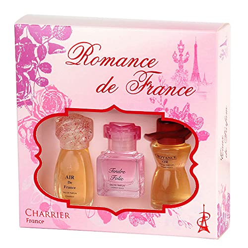 Charrier Parfums - 3 Perfumes 'Romance de France' Gift Box 1.14 fl.oz