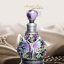 Load image into Gallery viewer, Waltz&amp;F Vintage Tubular Perfume Bottle Jeweled Empty Refillable Essential Oil Bottle 6ml (Angel)
