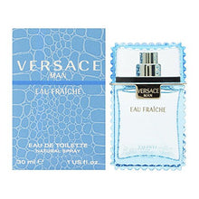 Load image into Gallery viewer, Versace Man by Versace Eau Fraiche Eau De Toilette Spray (Blue) 1 oz
