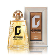 Load image into Gallery viewer, GEMINI Perfume for Men, EDT Spray - 3.4 oz - Long Lasting Fragrance to Rock Every Occasion - With a NovoGlow Suede Pouch Included
