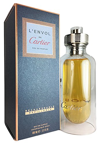 Cartier L'envol Eau de Parfum Refillable Spray for Men, 3.3 Ounce