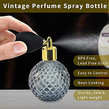 Load image into Gallery viewer, LINALL Perfume Atomizer Spray Bottle 3.4OZ / 100ml - Vintage Refillable Glass Bottle - SPBT0003 (6 pcs)

