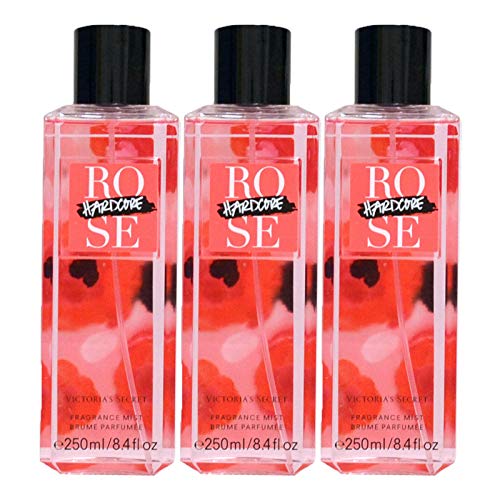 Victoria's Secret Lot of 3 Fragrance Mist 8.4 Fl Oz Each (Hardcore Rose)