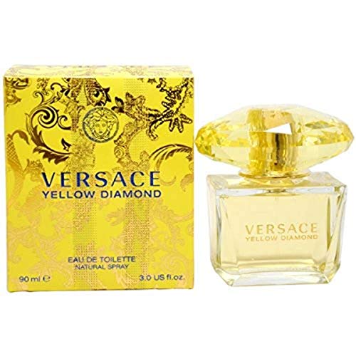 Versace Eau De Toilette Spray for Women, Yellow Diamond, 3 Ounce