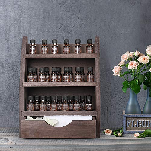 Essential Oils Rack Wooden Nail Polish Storage Organizer, 3 Tiers Remo –  Perfume Lion