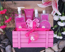 Load image into Gallery viewer, Gift Baskets for Women, Home Spa Gift Set for Her, 1 Bath &amp; Body Gifts for Women, Mother&#39;s Day Gifts - Luxury Flower Dandelion 8 Piece Set, Best Gift Ideas for Her, Great Wedding &amp; Anniversary
