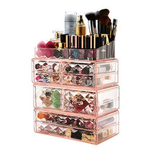 Load image into Gallery viewer, Makeup Organizer Acrylic Cosmetic Storage Drawers and Jewelry Display Box (8 drawer)
