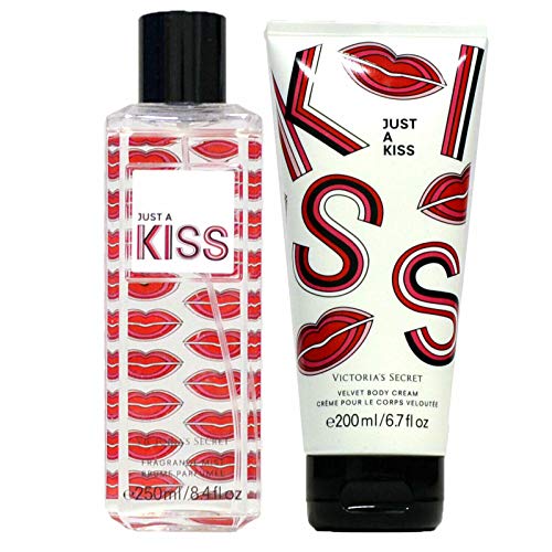 Victoria's Secret Just A Kiss Mist & Velvet Body Cream Gift Set Combo