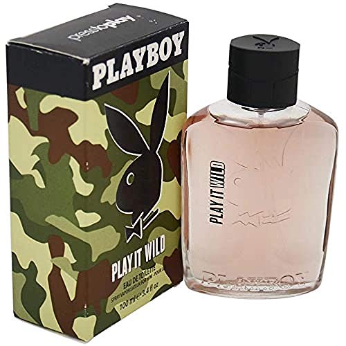 Playboy Play It Wild Eau de Toilette Spray for Men, 3.4 Ounce
