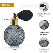 Load image into Gallery viewer, LINALL Perfume Atomizer Spray Bottle 3.4OZ / 100ml - Vintage Refillable Glass Bottle - SPBT0003 (6 pcs)
