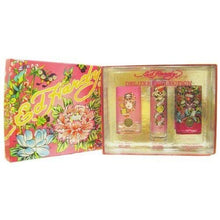 Load image into Gallery viewer, Ed Hardy Women Deluxe Collection Set with Born Wild, Ed Hardy and Hearts &amp; Daggers Eau De Parfum Sprays
