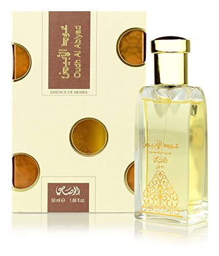 Oudh Al Abiyad for Men and Women (Unisex) EDP - Eau De Parfum 50ML (1.66 oz) | Royal Oud Bottle | Refreshing Cedarwood and Patchouli with Tangy Accord |Signature Dubai Perfumery | by RASASI