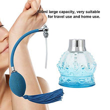Load image into Gallery viewer, Vintage Style Perfume Bottle Bulb, 80ml Refillable Glass Empty Perfume Bottle with Tassel Spray Atomizer and Blue Tassel?á
