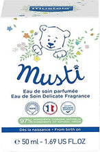Load image into Gallery viewer, Mustela Musti - Baby Plant-Based Perfume &amp; Cologne Spray - Delicate Fragrance for Boys &amp; Girls - with Chamomile &amp; Honey Extracts - Alcohol Free - 1.69 fl. Oz
