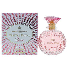 Load image into Gallery viewer, Cristal Royal Rose by Princesse Marina de Bourbon | Eau de Parfum Spray | Fragrance for Women | Floral and Fruity Scent with Notes of Rose, Lemon, and Pear | 100 mL / 3.4 fl oz
