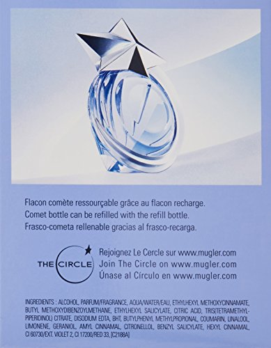 Thierry Mugler Eau de Toilette Spray Refillable for Women, Angel