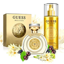 Load image into Gallery viewer, GUESS, Fragrance Bella Vita Eau De Parfum Edp Spray Perfume for Women, Gold, 3.4 Fl Oz
