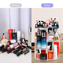 Load image into Gallery viewer, Makeup Organizer 360 Degree Rotating Large Capacity Cosmetic Storage Box 7 Layers Adjustable Shelf Height, Fits Makeup Brushes Lipsticks for Bedroom Bathroom Dresser or Vanity Countertop

