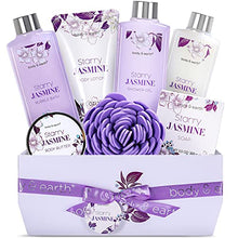 Load image into Gallery viewer, Bath Gift Set for Women - Luxurious 8 Pcs Bath Set with Jasmine Scented, Includes Bubble Bath, Shower Gel, Milk Lotion &amp; Butter and More, Perfect Women Gifts
