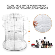 Load image into Gallery viewer, LILEZBOX Makeup Organizer, Clear Transparent Large 360 Degree Rotating Makeup Storage With Adjustable Layer, Multi-Function Fits Cosmetics, Brushes,Lipsticks and Creams For Bathroom, Bedroom
