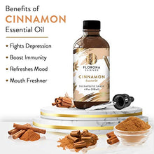 Load image into Gallery viewer, Cinnamon Essential Oil 4Oz Large Bottle with Gift Box - (100% Pure &amp; Natural - UNDILUTED) Therapeutic Grade - Perfect for Aromatherapy, Relaxation, Skin Therapy &amp; More!
