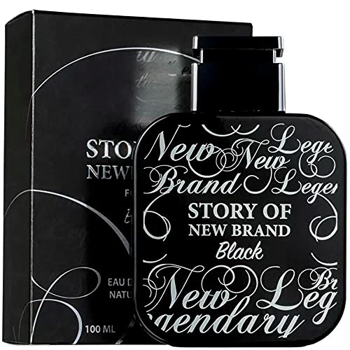 New Brand Story of New Brand Black 3.3 Oz Eau De Toilette Spray | Fragrance for Men