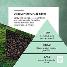 Load image into Gallery viewer, Chopin Op.25 Perfume For Men Eau De Parfum Original Mens Cologne With Rich Black Pepper Lemon Cedar Woodsy Scents Natural Fragrance Jasmine Moss Dry Woods Musk Elemi Cypriol Edt Men Spray - 3.4 Oz
