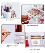 Load image into Gallery viewer, Cosmetics Organizer, Large Acrylic Storage Organizers and Makeup with Lid Cosmetic Storage Drawers, Dust Water Proof Skincare Box for Bathroom Counter Dresser, Brush Lipstick Perfume, High Transparent
