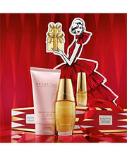 Load image into Gallery viewer, Estee Lauder Beautiful To Go Set includes: Eau de parfum spray (1 oz.) Perfumed body lotion (2.5 oz.) Eau de parfum purse spray (0.16 oz.)
