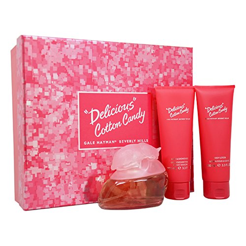 Gale Hayman Delicious Cotton Candy Women Gift Set (Eau De Parfum Spray, Body Lotion, Bath and Shower Gel)