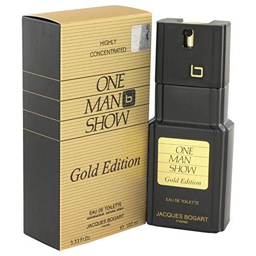 Jacques Bogart One Man Show Eau De Toilette Spray (Gold Edition) for Men, 3.33 Ounce