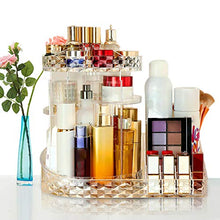 Load image into Gallery viewer, Organizer Box Adjustable 360 Degree Rotating Makeup Organizer Tray Cosmetics Carousel Storage Rack Fits Toner, Creams, Perfumes, Lipsticks

